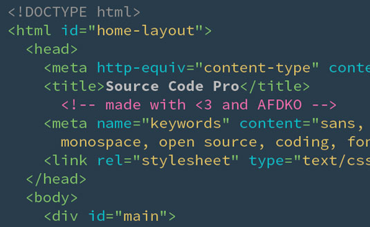  Source Code Pro
